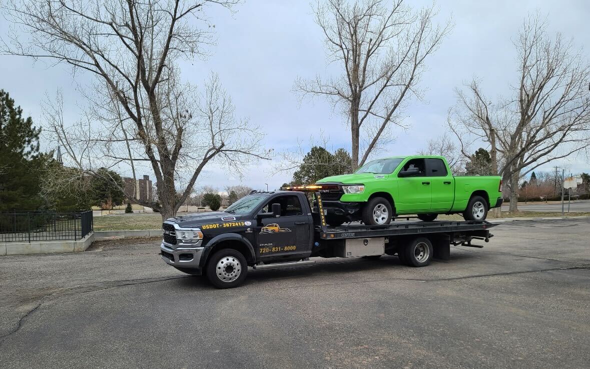 this image shows medium-duty towing services in Aurora, CO